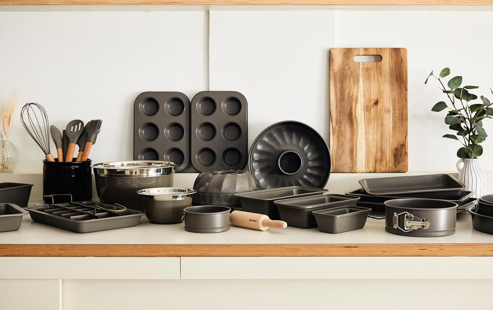 BERGNER BAKING LOVERS - Zestaw Von 2 X 6 Cup Muffinformen - Kohlenstoffstahl Mit Ilag Essential, PFOA Frei, Leicht Zu Reinigen Formy i blachy do pieczenia Naty Shop