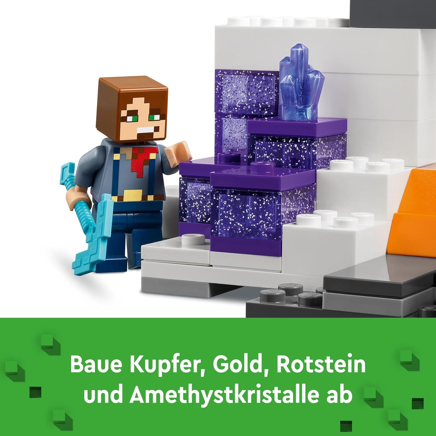 LEGO Minecraft Kopalnia Badlands Gra wideo Zestaw zabawek górniczych dla chłopców i dziewcząt w wieku od 8 lat Zabawne klocki budowlane Zestaw przygodowy Prezent urodzinowy 21263 Zestawy do budowania Besuche den LEGO-Store