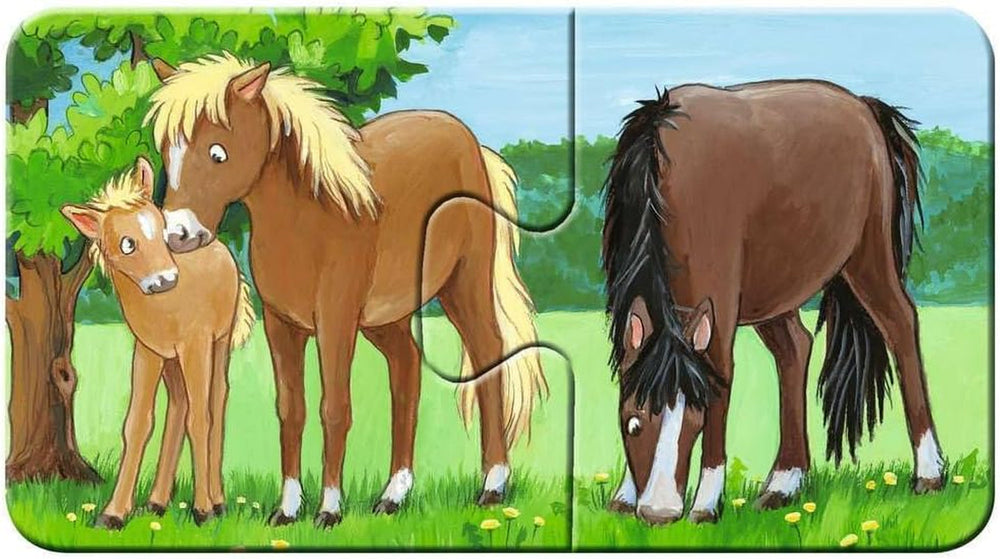 Ravensburger Puzzle pentru copii - 05072 Familii de animale la fermă - Primul meu puzzle cu 9X2 piese - Puzzle pentru copii de la 2 ani Puzzle Naty Shop