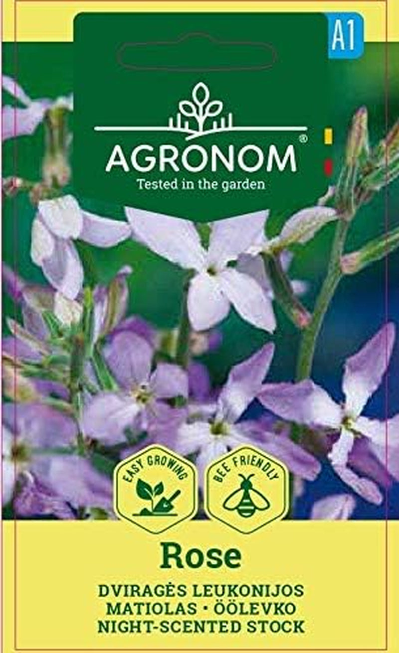 AGRONOM | Podwójna rogata róża | Nasiona kwiatów | Nasiona róży | Roślina jednoroczna, łatwa w uprawie | 1 opakowanie