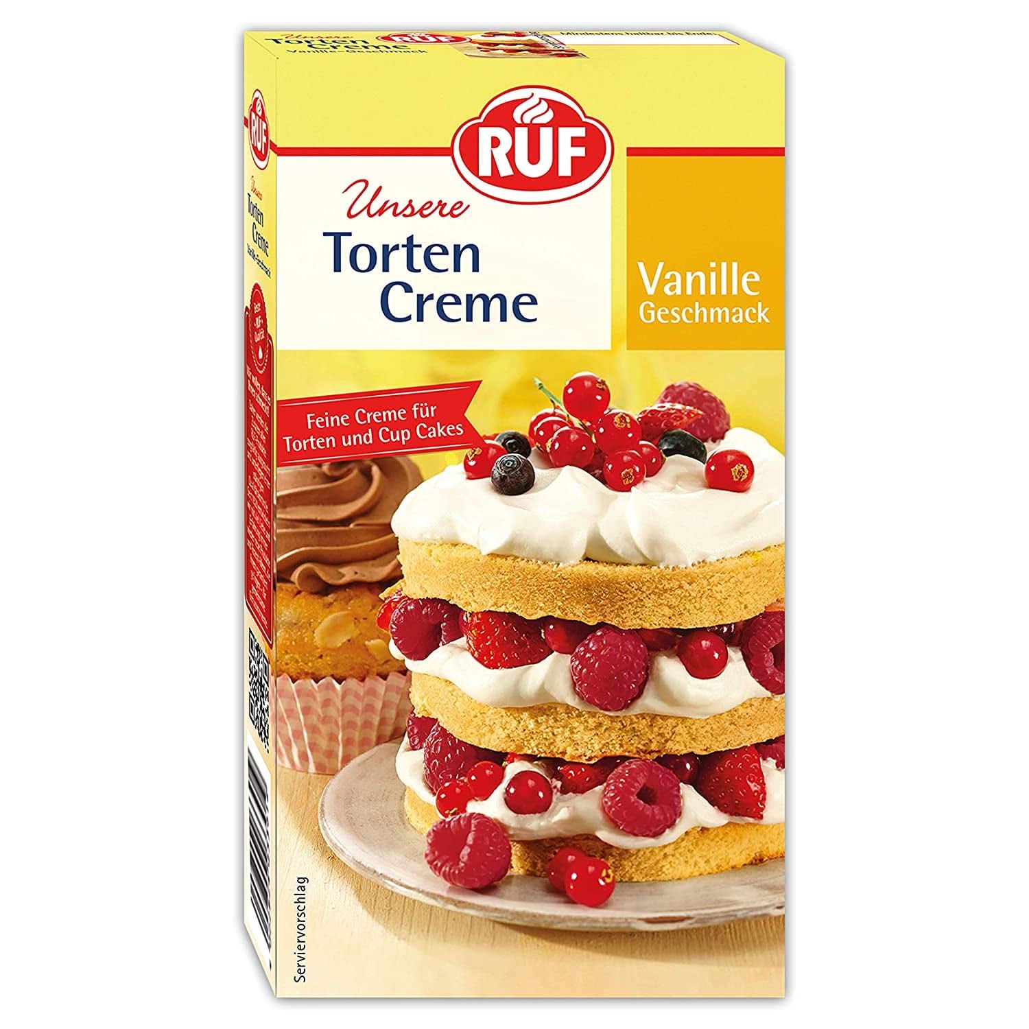 RUF Cake Cream Cheese Cream, cremă de brânză pentru umplutură pentru prăjituri, rulouri de biscuiți și cupcakes Glazuri si Decor Naty Shop Cremă de brânză cu aroma de Vanilie