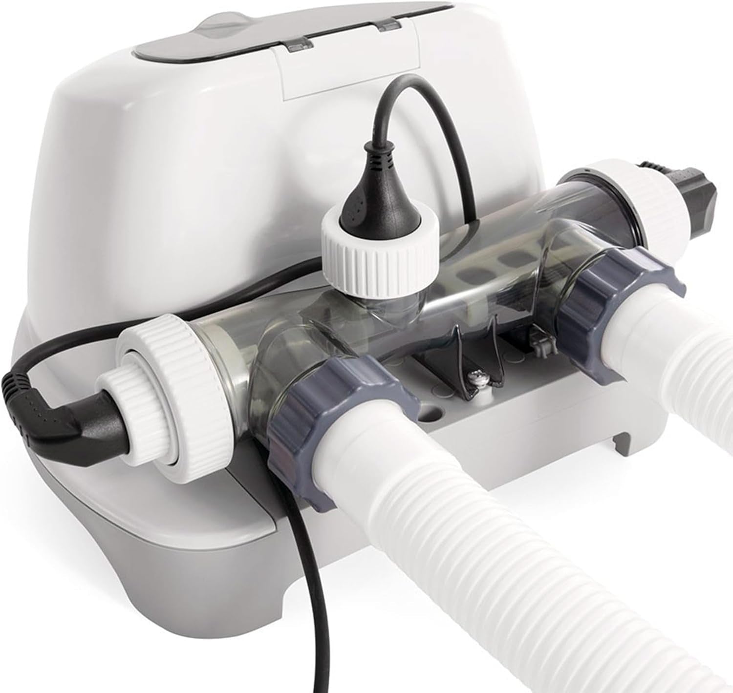 Intex 26668 - System filtrów do słonej wody Krystal Clear do pompy filtrującej 2650-12112 L/h do małych basenów do 26500 L Plastikowy biały