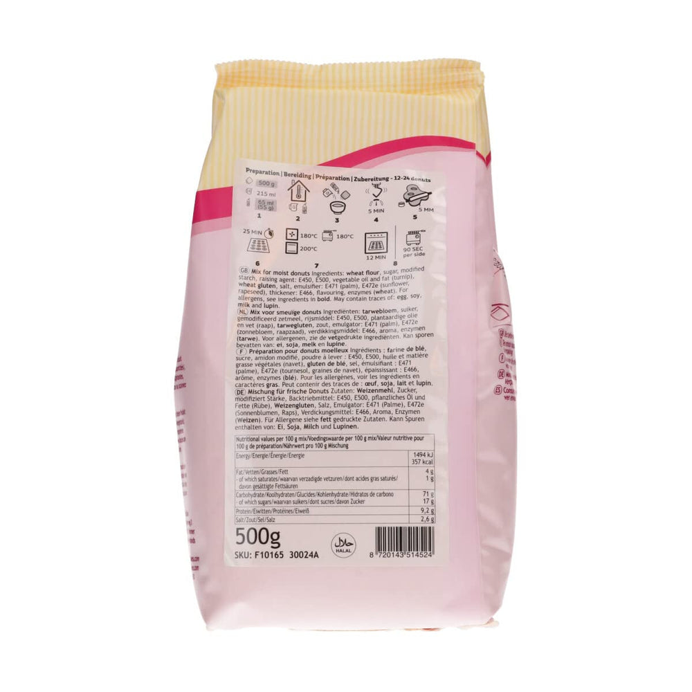 Funcakes Mix Für Donuts, Backen Sie Ganz Einfach Ihre Eigenen Donuts Zu Hause w Der Friteuse Oder Im Ofen, Halal. 500 G. Sklep Naty