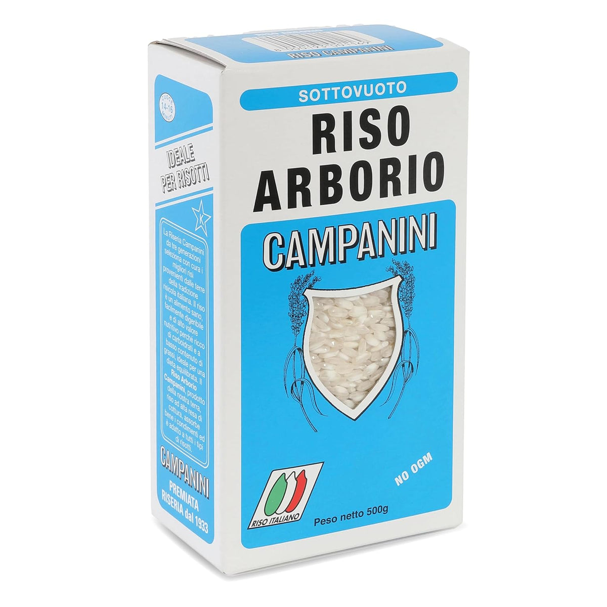 Risera Campanini Risotto Rice 500 g – Włoski Risotto Rice, Arborio Riso Rice, Kremowe Risotto