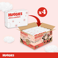 Pieluchy Huggies Ultra Comfort, rozmiar 3 (4-9 kg), wzór Disney, 168 sztuk