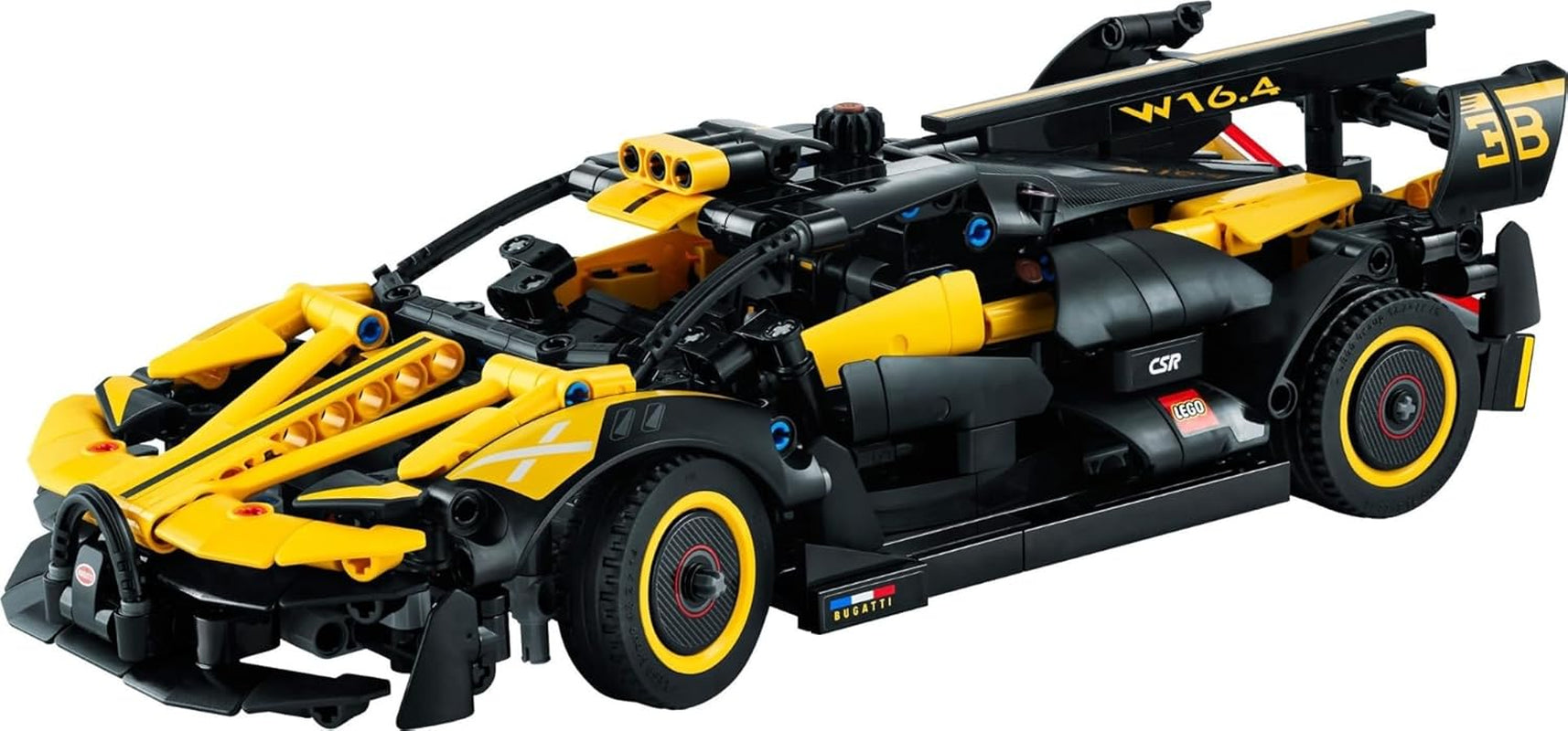LEGO Technic Samochód wyścigowy Bugatti, zestaw modeli do składania samochodów, zabawkowy samochód sportowy, kultowy zestaw samochodów kolekcjonerskich, zabawki do budowania od 9 lat 42151 Zestawy konstrukcyjne Besuche w sklepie LEGO