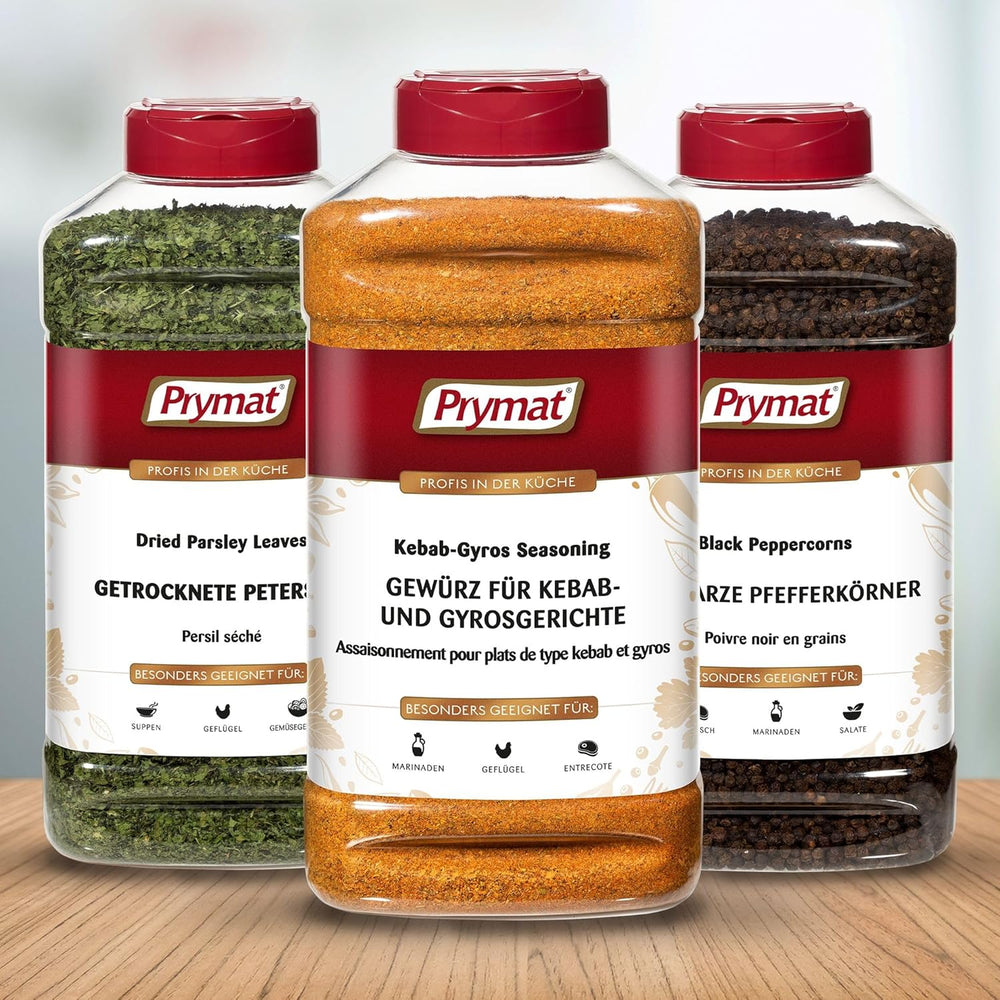 Prymat Gyros Gewürzmischung 900g – aromatyczna, pikantna mieszanka do dań Döner, Kebab, Kurczak, Jagnięcina i Grill – idealna do grillowania, pieczenia i przyprawiania śródziemnomorskich dań mięsnych