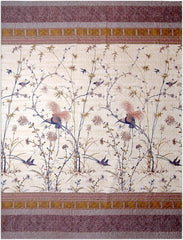 Narzuta na łóżko Bassetti Fong, 100 57 nitek na cm² / wypełnienie: 100% czystej bawełny, kremowy, 220X255 cm Narzuty i narzuty Bassetti kremowe 220X255 cm