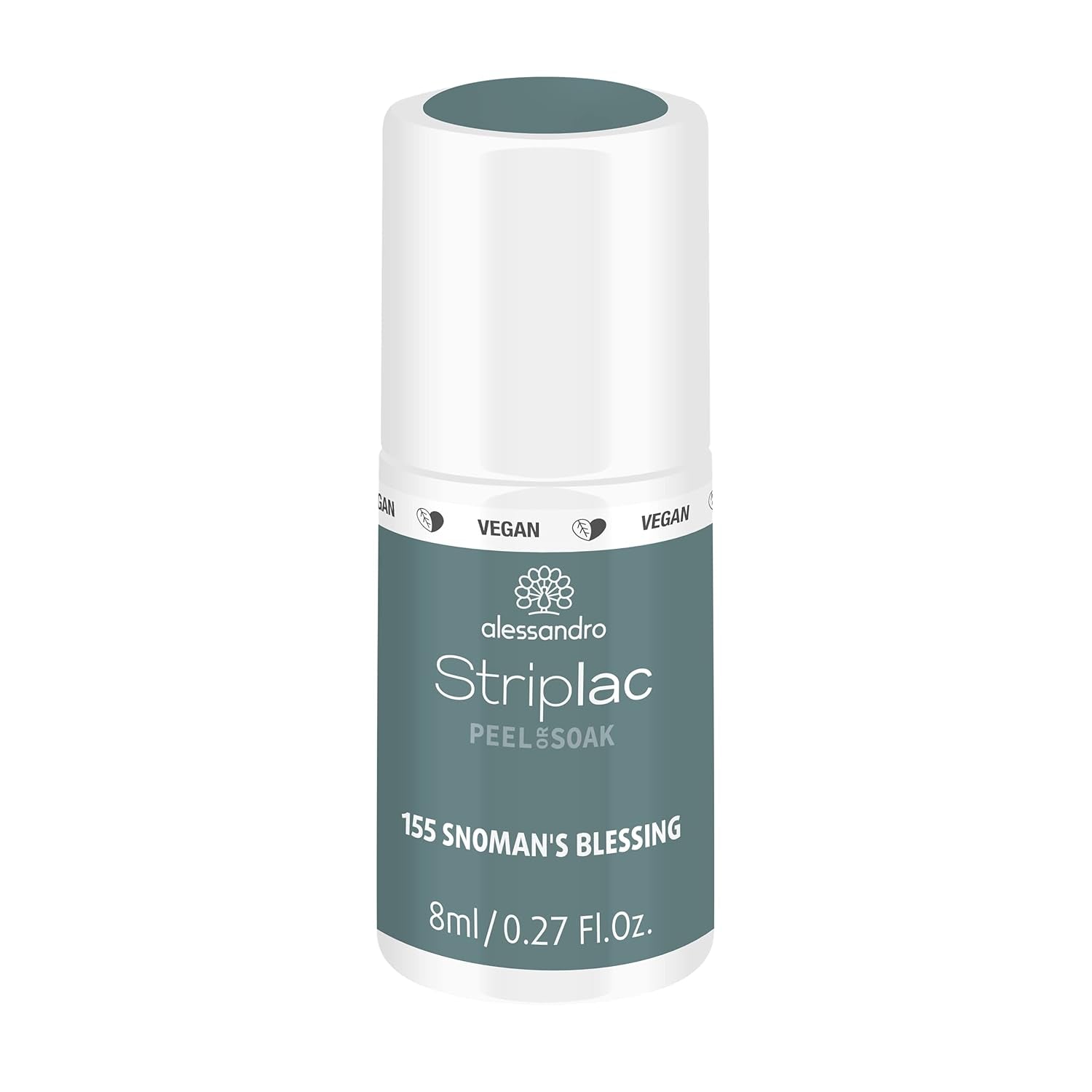 Lakier UV do paznokci alessandro Striplac The Elephant Way – Delikatny i trwały – Łatwe usuwanie dzięki technologii usuwania – Wegański i nietestowany na zwierzętach – 8 ml