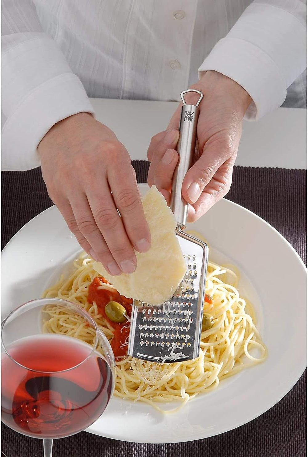 WMF Profi plus tarka do sera ze stali nierdzewnej 25 cm, drobna powierzchnia golenia Obieraczka Naty Shop