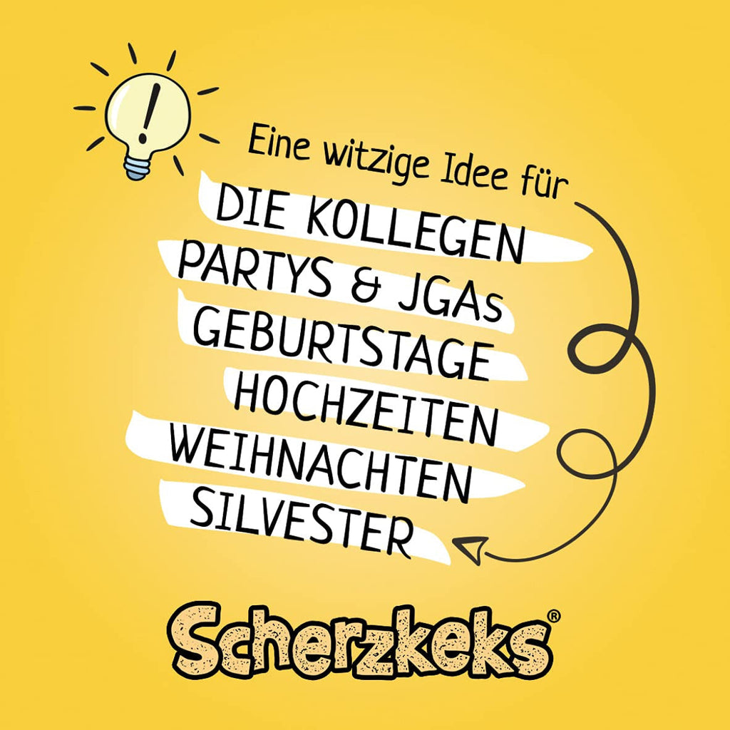 Cutie cu 20 de fursecuri cu ghinion | 20 de fursecuri cu o glumă, întrebare și răspuns într-un fursec cu ghinion, idee de cadou amuzant fabricat în Germania, pentru zile de naștere, petreceri de burlăcițe, sărbători în familie, Crăciun, Revelion