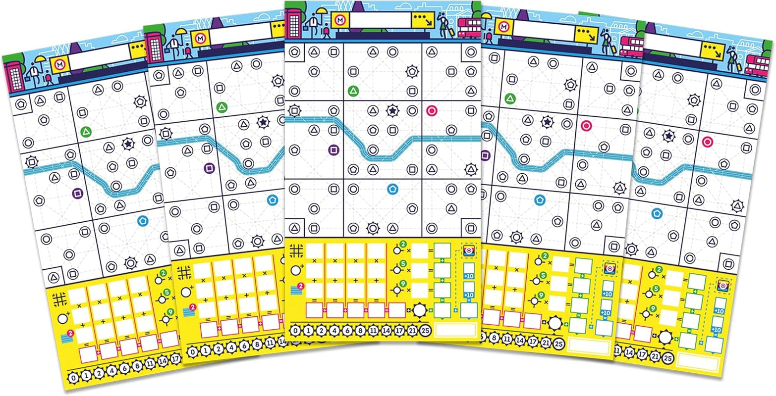 HCM Kinzel – Następna stacja Tokio | Kontynuacja nominowanej gry | Flip & Write – Nowe linie metra dla turystyki w Tokio | Umiejętności i strategia | niemiecki | 55214