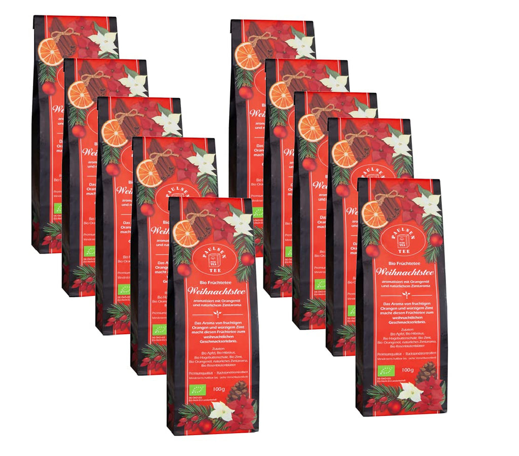 Ceai de Crăciun bio 10 X 100G, Paulsen Ceai Ceai de fructe Controlat pentru reziduuri