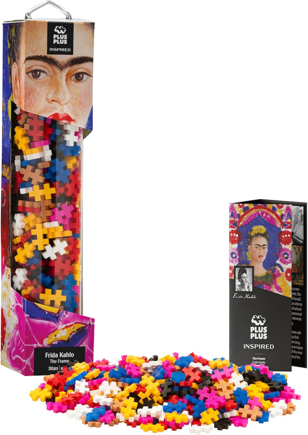 Plus-Plus 5163 Geniales Konstruktionsspielzeug, Sonnenblumen von Vincent Van Gogh, Inspired-Edition, Kreativ-Bausteine ​​​​Tube, 350 Teile, Słoneczniki