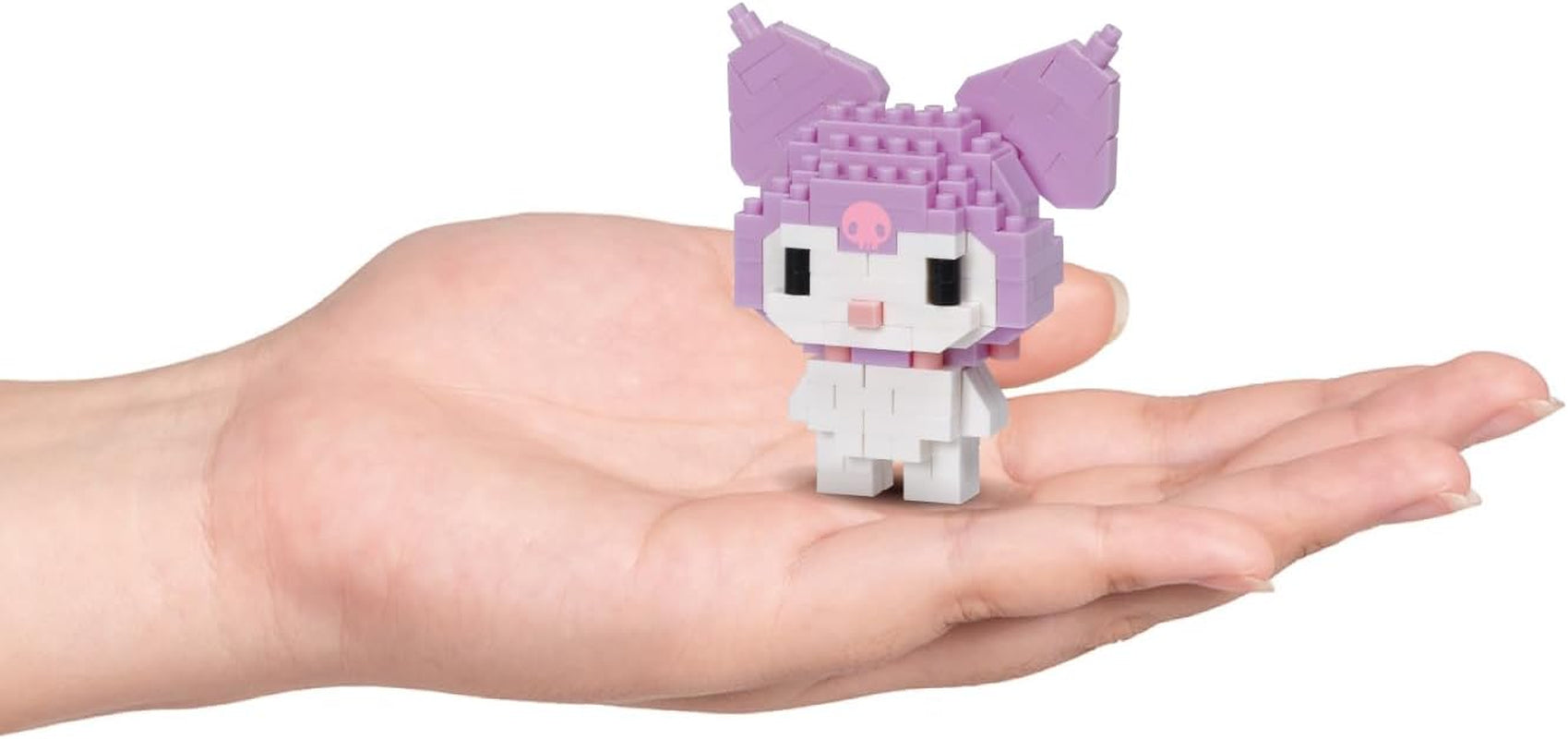 BANDAI - Nanoblock - Hello Kitty - Kuromi - Mini-Bausteinfigurka, Pixelart - 160 Teile - NBH179
