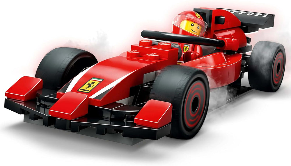 LEGO City Pit Stop F1 z zespołem i Ferrari Speedster - Zestaw pit stopu Formuły 1 z 1 kierowcą wyścigowym i 4 mechanicznymi minifigurkami - Zabawkowy samochód wyścigowy dla chłopców i dziewcząt w wieku 6+ - 60443 Zestawy do budowania Beuche den LEGO-Store