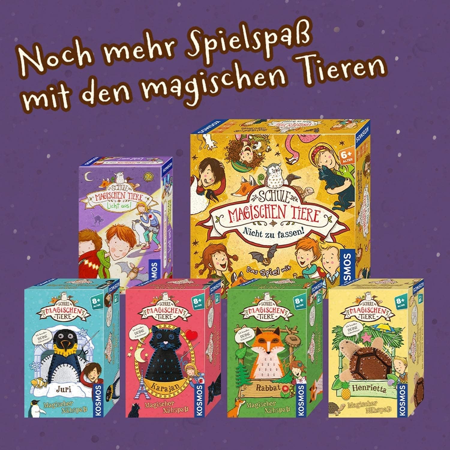 Kosmos 697679 Szkoła Magicznych Zwierząt Niesamowite! Gra ze specjalnym akcentem. Gra w kości 6+, kooperacyjna gra planszowa, gra rodzinna, gra towarzyska