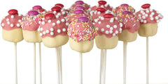Bețișoare mici de hârtie pentru tort KitchenCraft Sweetly Does It CakePops [50 bucăți] - 10 cm - Albe - Bețișoare pentru tort