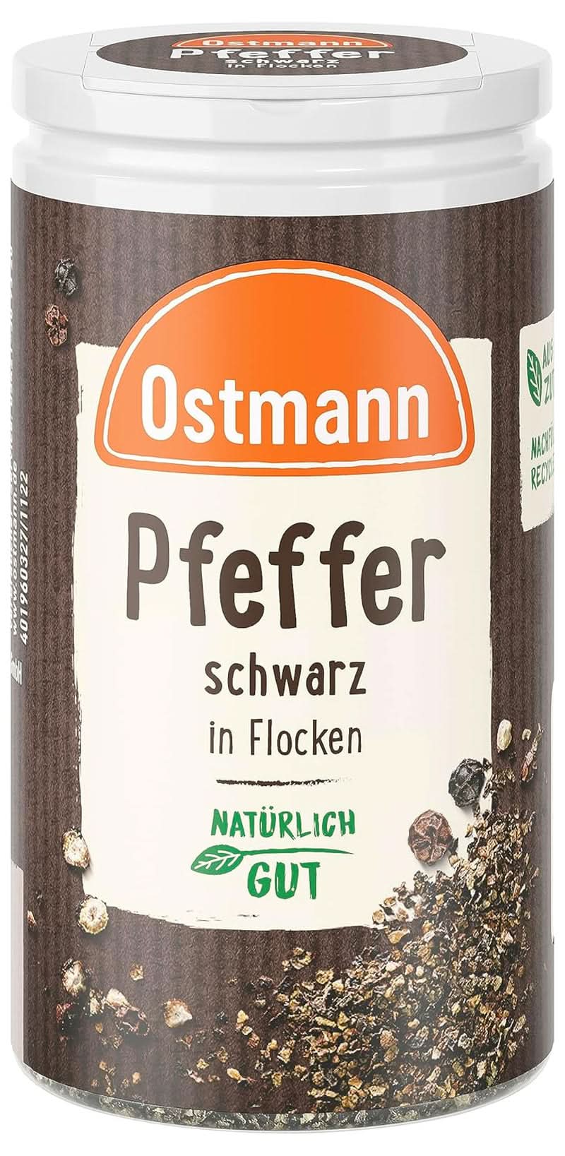 Ostmann - Pieprz czarny w płatkach, 25 gramów Condimente Naty Shop