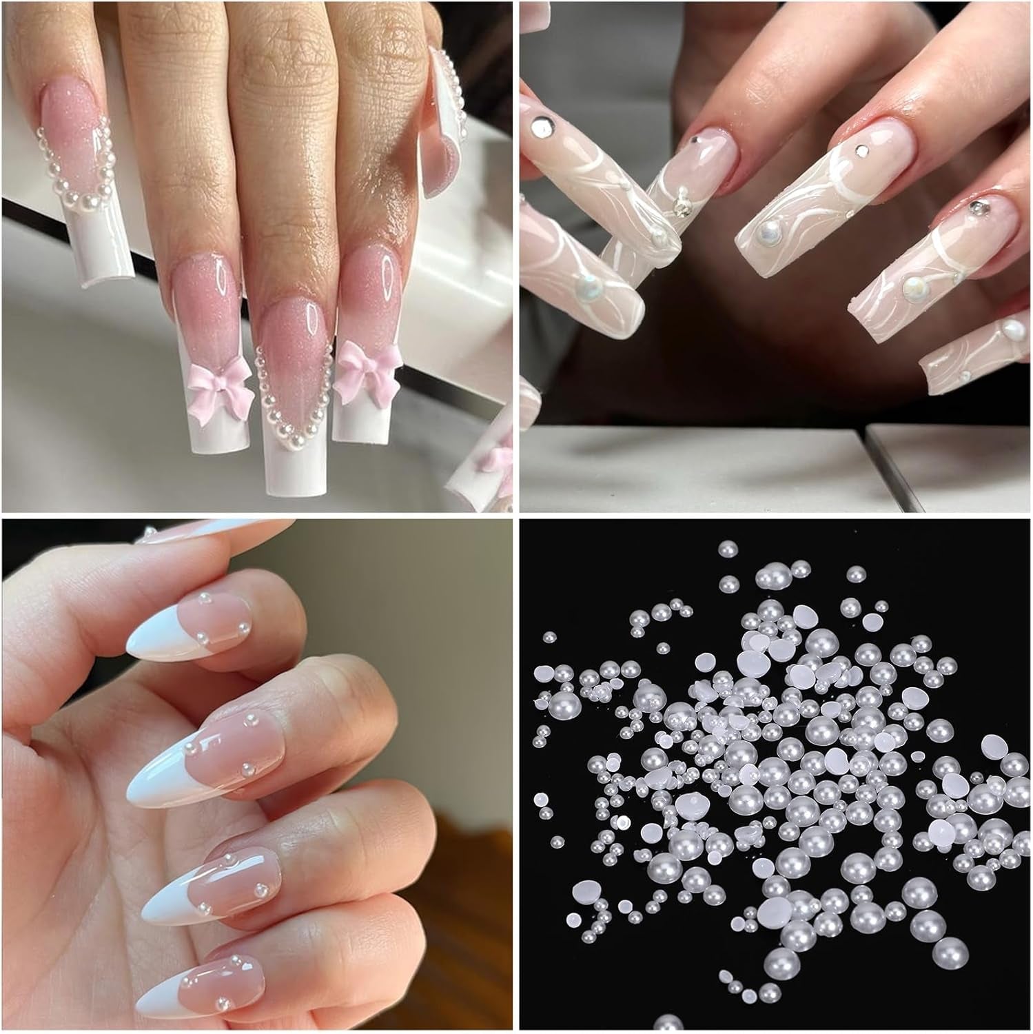 2 Schachteln Nagel Steine Mit Pinzette Und Stift Strasssteine Weiß Flatback Perlen Nägel Schmuck Nageldesign Zubehör Nail Charms Für Frauen Nagel Dekorationen Design