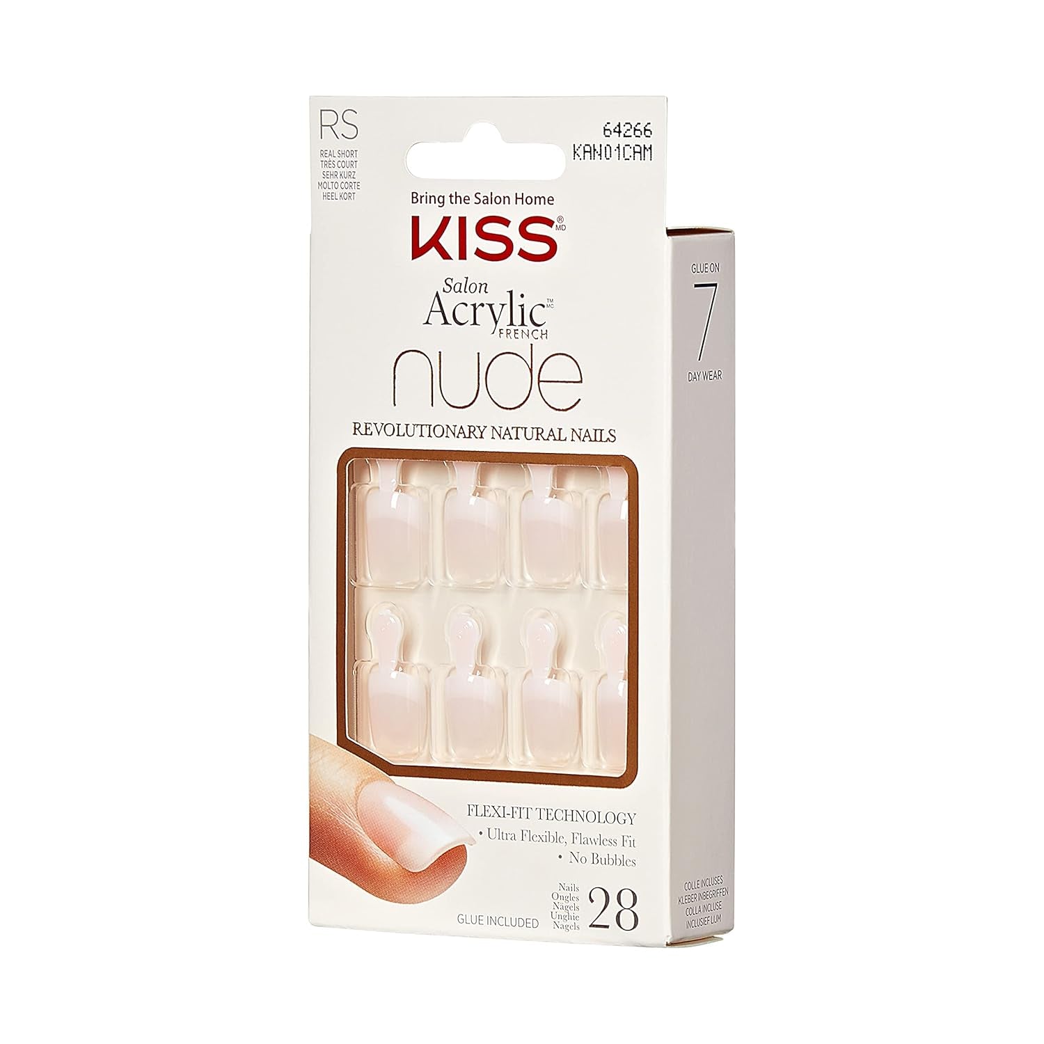 Kiss Nude Nails Unghii Uimitoare (Pachet de 2)