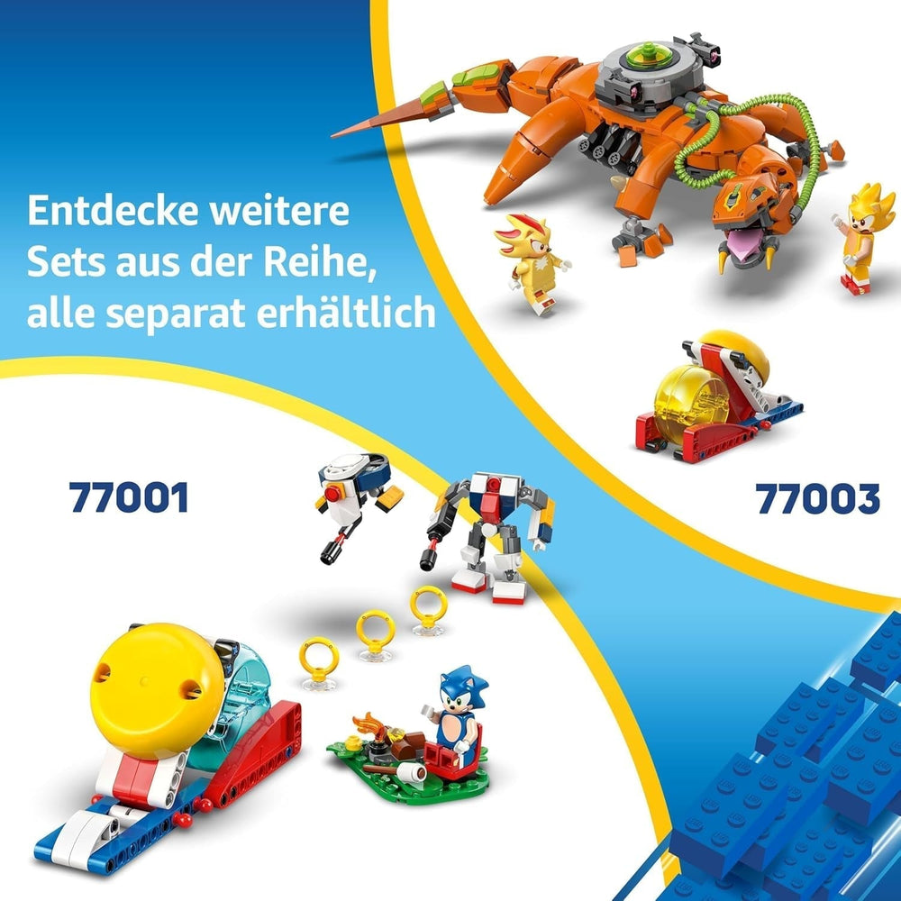 LEGO Sonic the Hedgehog Cyclone kontra. Metal Sonic — kolekcjonerska zabawka Mechy z 2 minifigurkami z gier wideo — pomysł na prezent dla chłopców i dziewcząt od 8. roku życia oraz nastoletnich fanów gier 77002 Zestawy do budowania Besuche den LEGO-Store