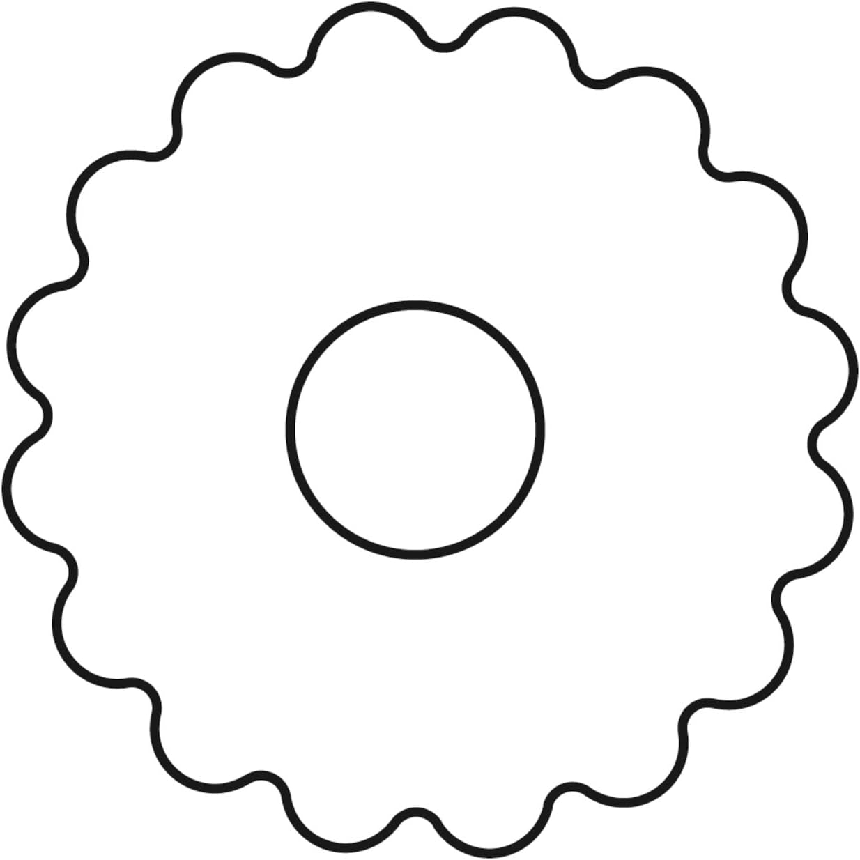 Formă de biscuiți originală Linzer cu ejector, formă de biscuiți cu gaură de 5 cm, formă de biscuiți de Crăciun, formă pentru biscuiți, biscuiți și fondant