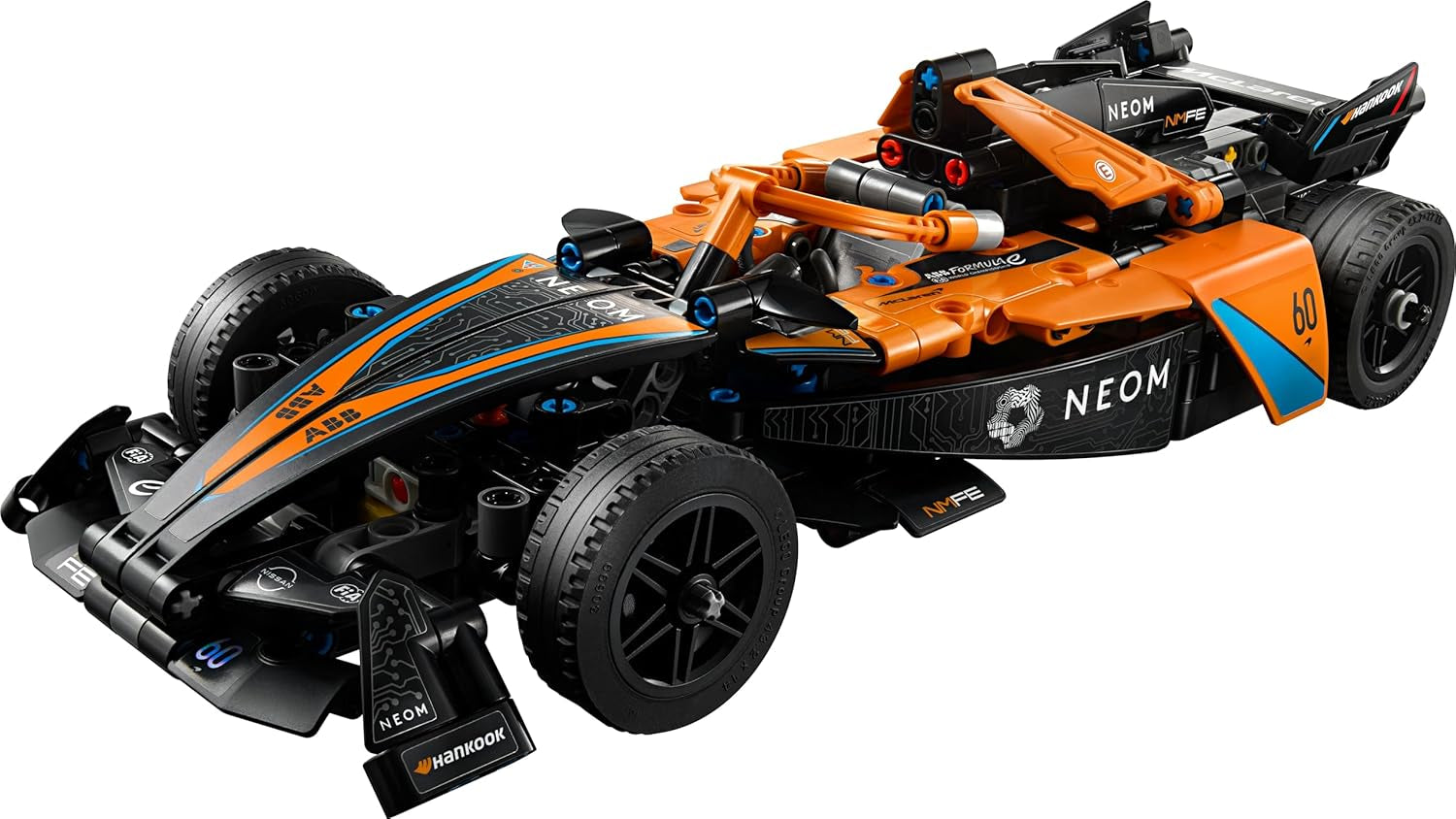 LEGO Technic Samochód wyścigowy Formuły E NEOM Mclaren, zabawka samochodu wyścigowego dla 9-letnich chłopców i dziewcząt, zestaw modeli samochodów, dekoracje do pokoju dziecięcego, pomysł na prezent urodzinowy 42169 Zestawy do budowania Szukaj w sklepie LEGO