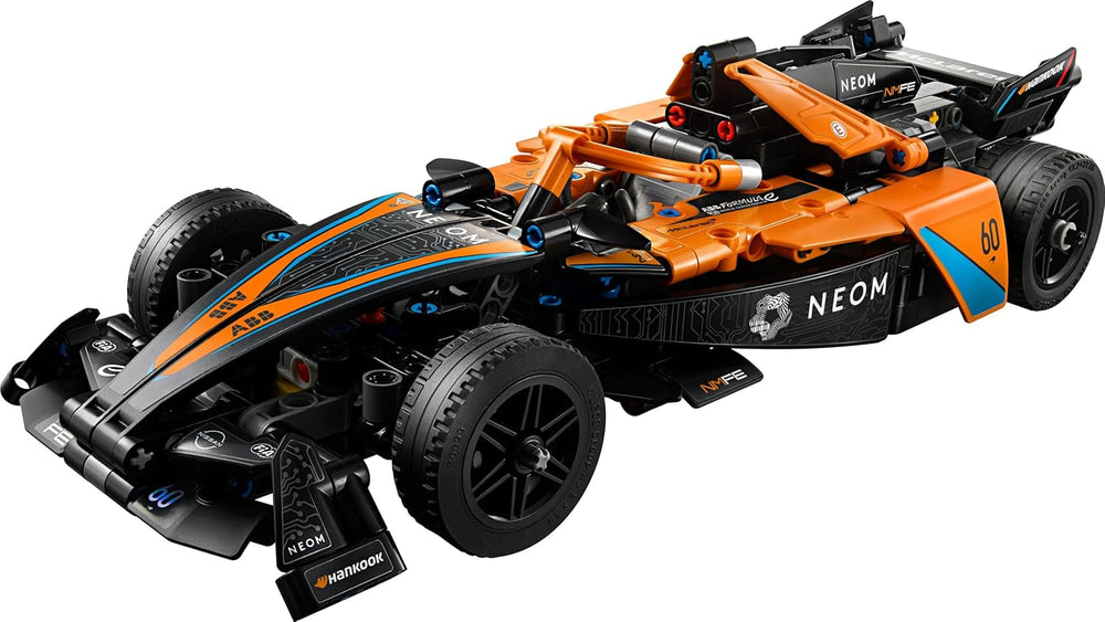 LEGO Technic Samochód wyścigowy Formuły E NEOM Mclaren, zabawka samochodu wyścigowego dla 9-letnich chłopców i dziewcząt, zestaw modeli samochodów, dekoracje do pokoju dziecięcego, pomysł na prezent urodzinowy 42169 Zestawy do budowania Szukaj w sklepie LEGO