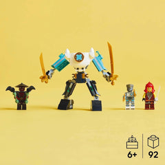 LEGO NINJAGO Mech akcji Zane’a — zabawka ninja z 3 minifigurkami do odgrywania ról — Mały zestaw do budowania i zabawy dla dzieci — Pomysł na prezent dla chłopców i dziewcząt od 6 lat 71827 Zestawy do budowania Besuche den LEGO-Store