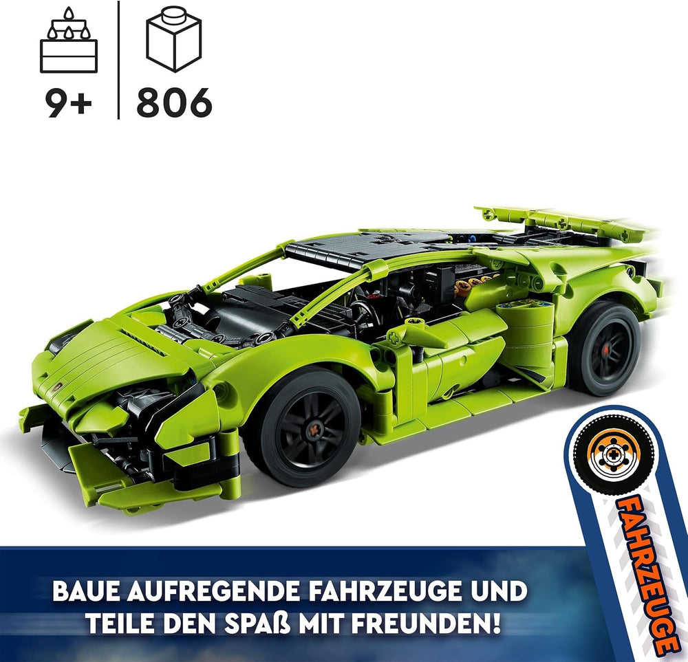 LEGO 42161 Technic Lamborghini Huracán Tecnica Zabawkowy model samochodu Zestaw do budowania samochodów wyścigowych dla dzieci Chłopcy Dziewczęta Kolekcja dla fanów sportów motorowych Zestawy upominkowe do budowania Besuche den LEGO-Store