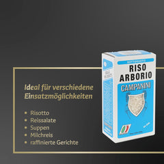 Risera Campanini Risotto Rice 500 g – Włoski Risotto Rice, Arborio Riso Rice, Kremowe Risotto
