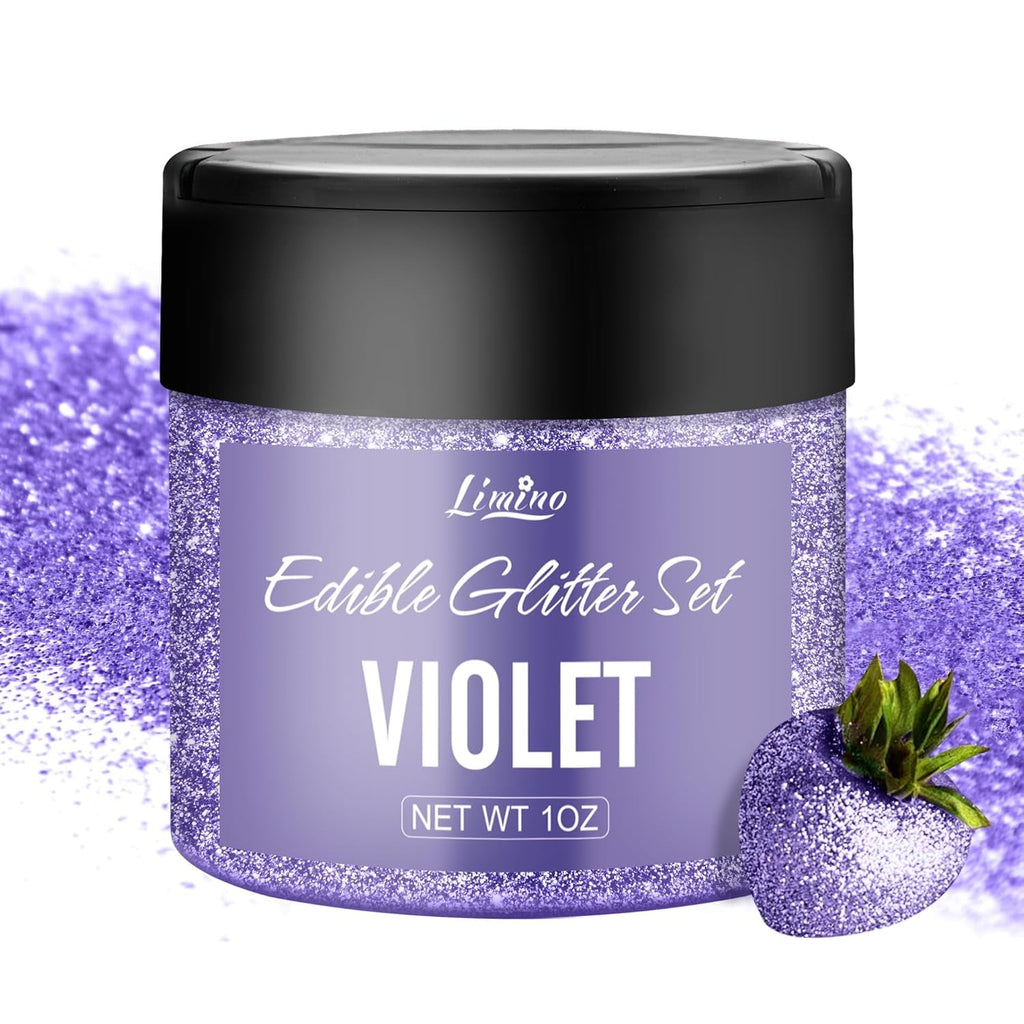 Sclipici comestibil - 4 culori pudră cu sclipici comestibilă, praf cu sclipici în sticlă cu spray pentru băuturi, prăjituri, alimente - pudră cu sclipici metalic, colorant alimentar pentru cocktailuri, fondant, fursecuri, vin