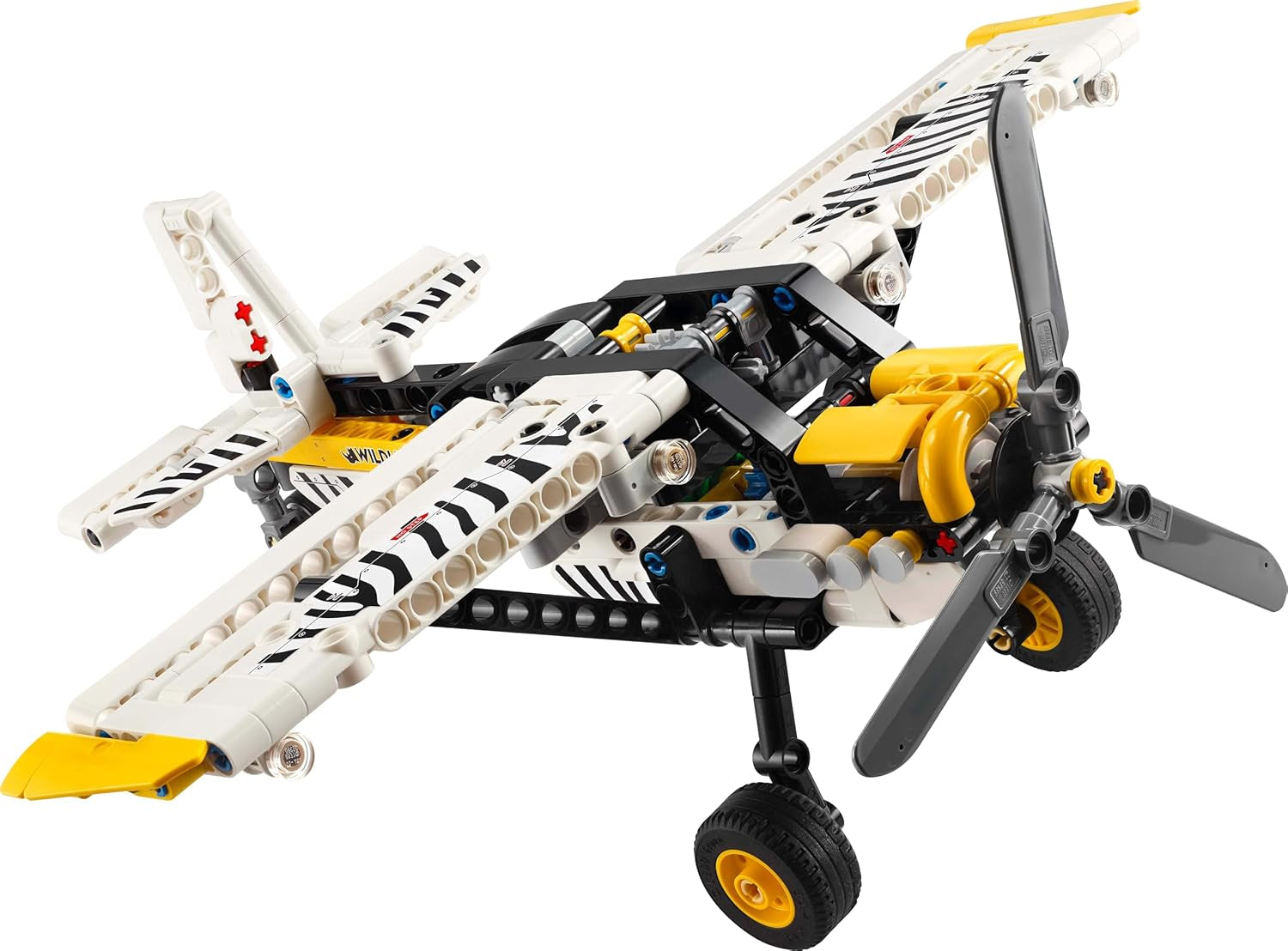 LEGO Technic Zabawka do budowania samolotu ze śmigłem dla dzieci Prezent dla chłopców i dziewcząt 8-letni 4-cylindrowy silnik tłokowy z obracającym się śmigłem Model samolotu 42198 Zestawy do budowania Besuche den LEGO-Store