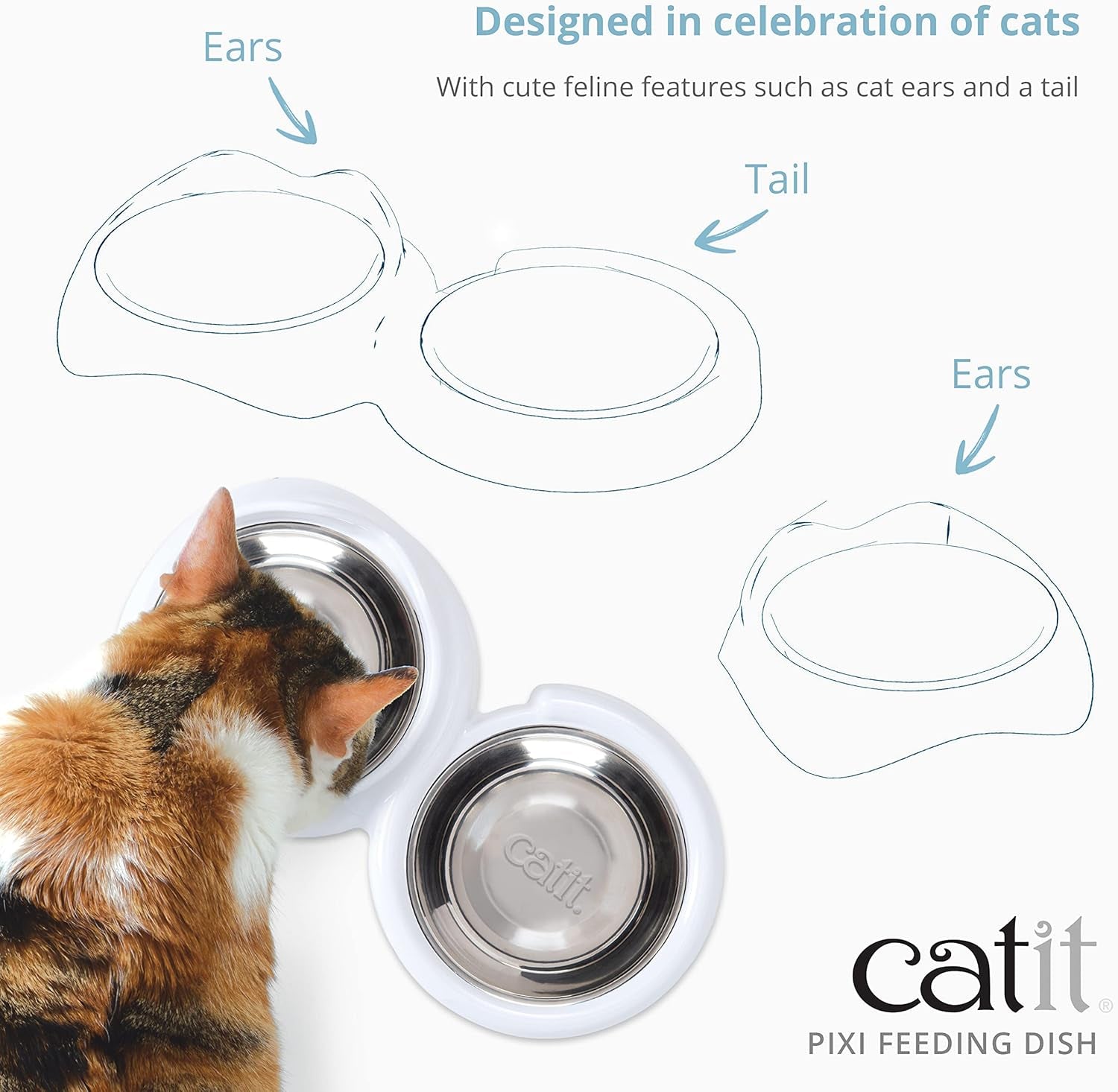 Catit PIXI Futernapf Einzel, biały