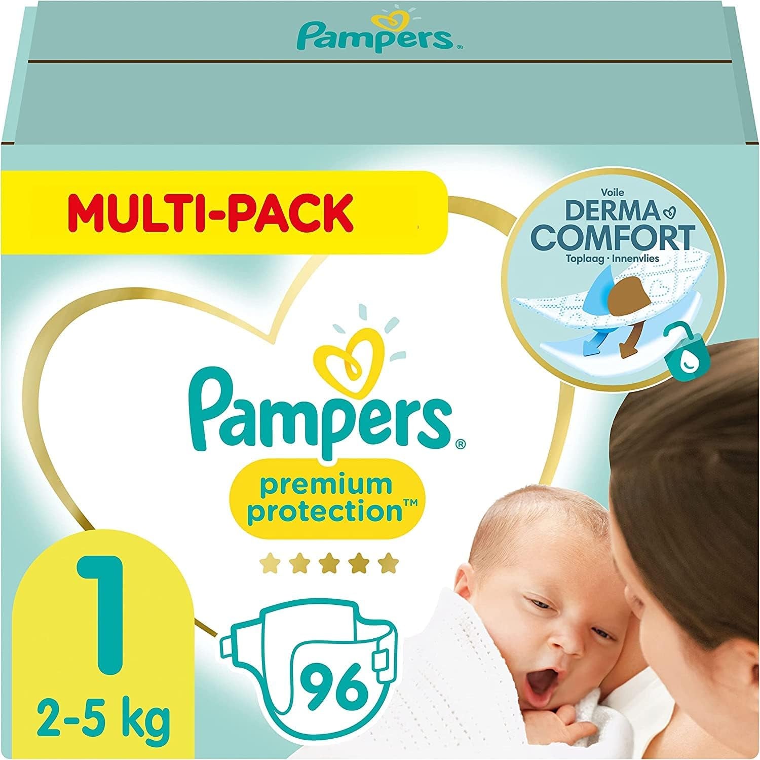 Pampers Premium Protection Rozmiar 6, 144 pieluszki, 13 kg-18 kg, nasza nr 1 ochrona skóry i wycieki