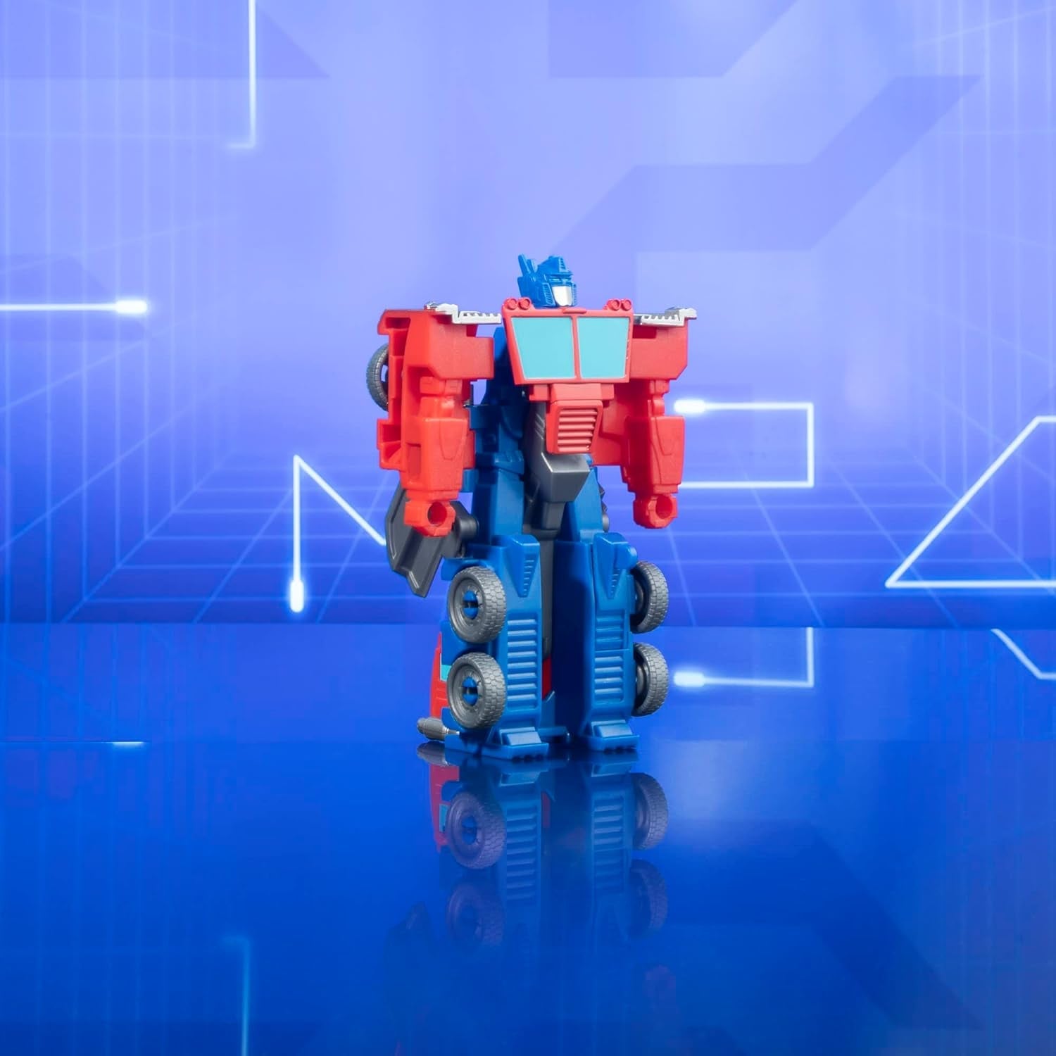 Transformers Earthspark 1-stopniowy zmieniacz klapek Optimus Prime Figurka (10 cm) Zabawkowy robot, wiek 6+ Figurki Naty Shop