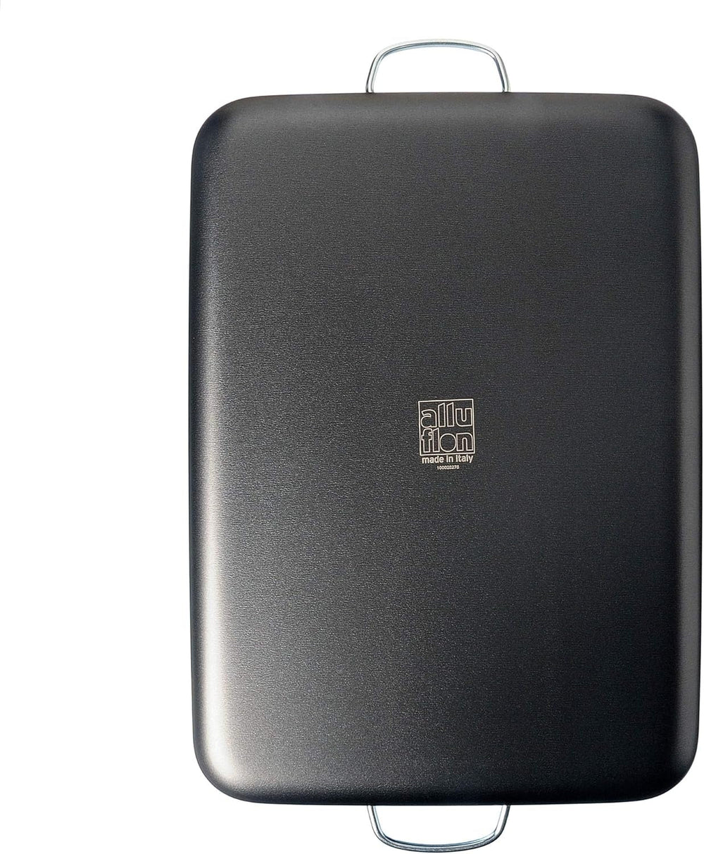 Alluflon Tradition Italy Forma do lasagne, aluminium, kolor czarny, 35 x 25 cm Formy i blachy do pieczenia Naty Shop