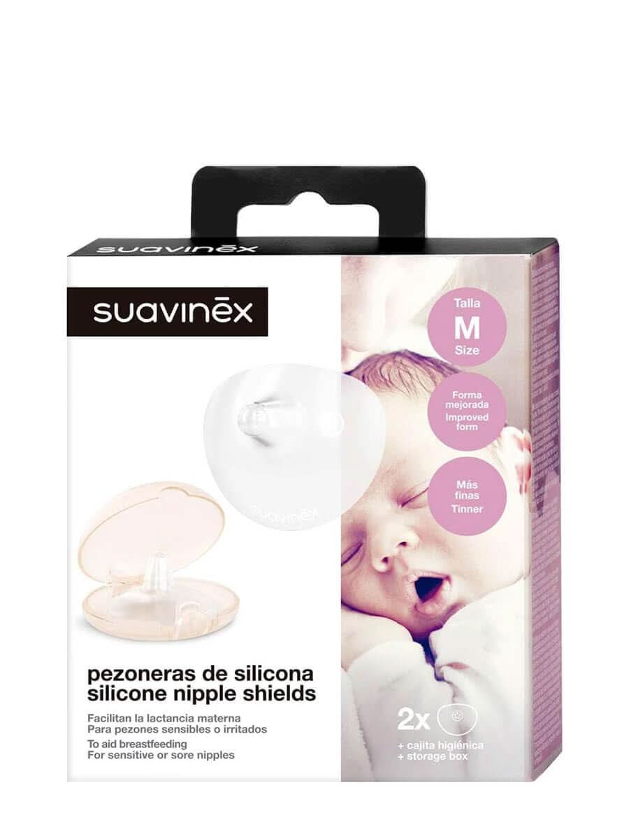 Suavinex 3304105 - Brustwarzenschutz 2Er Pack/Przezroczyste akcesoria Żywność i karmienie piersią Baby Naty Shop