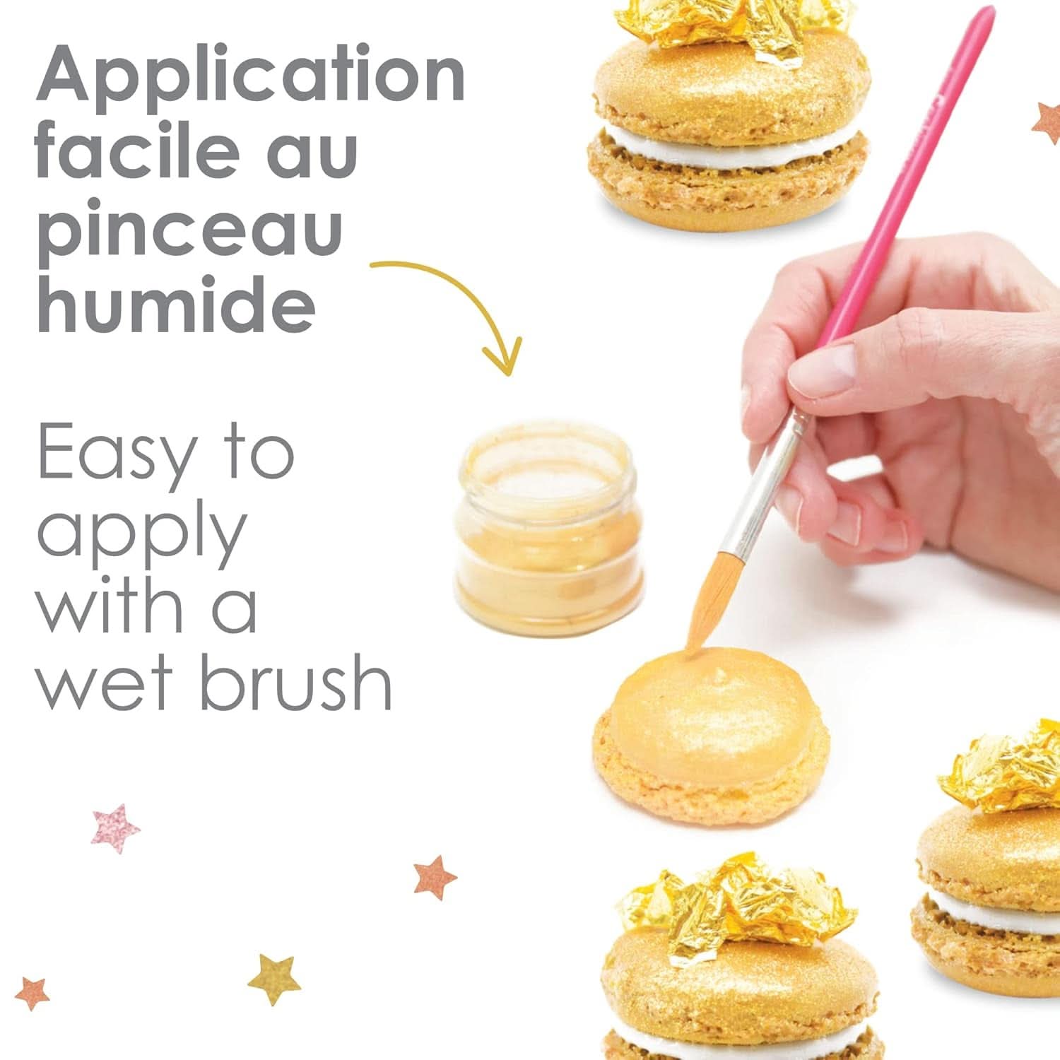 ScrapCooking, zestaw 3 barwników spożywczych, złoty, różowo-złoty i rubinowy, odcienie metaliczne, 3 x 5 gramów Naty Shop