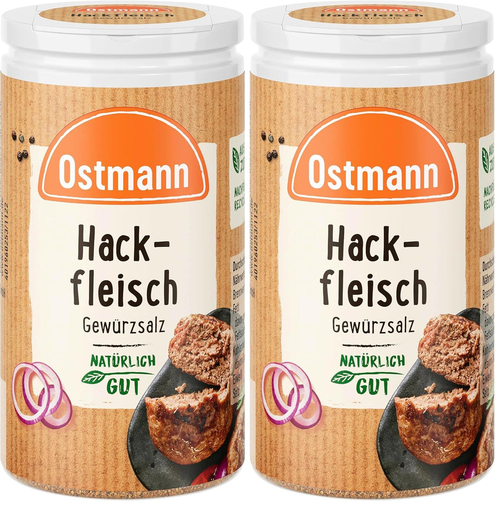 Ostmann Gewürze - Hackfleisch Gewürzsalz | Gewürz für Hackfleisch, Buletten oder Cevapcici | 60 g w Streudose