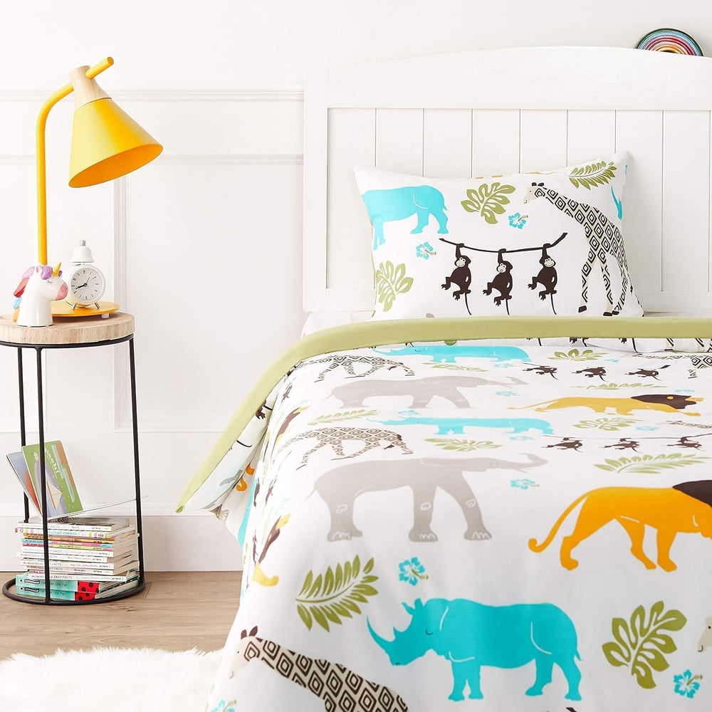 Komplet pościeli z mikrofibry Amazon BASONS BASON Naty Shop Tierdruck 100 X 135 Cm 1 Kissenbezug 40 X 60 Cm