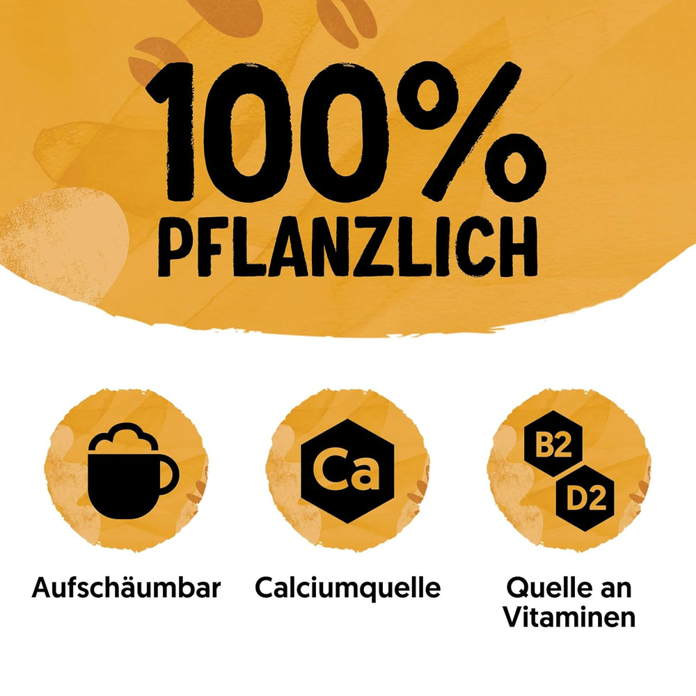 Alpro Barista Vanille – Zum Aufschäumen – Von Natur aus laktosefrei – Reich an Ballaststoffen, Calcium und Vitaminen – 8 x 750 ml – Haltbar