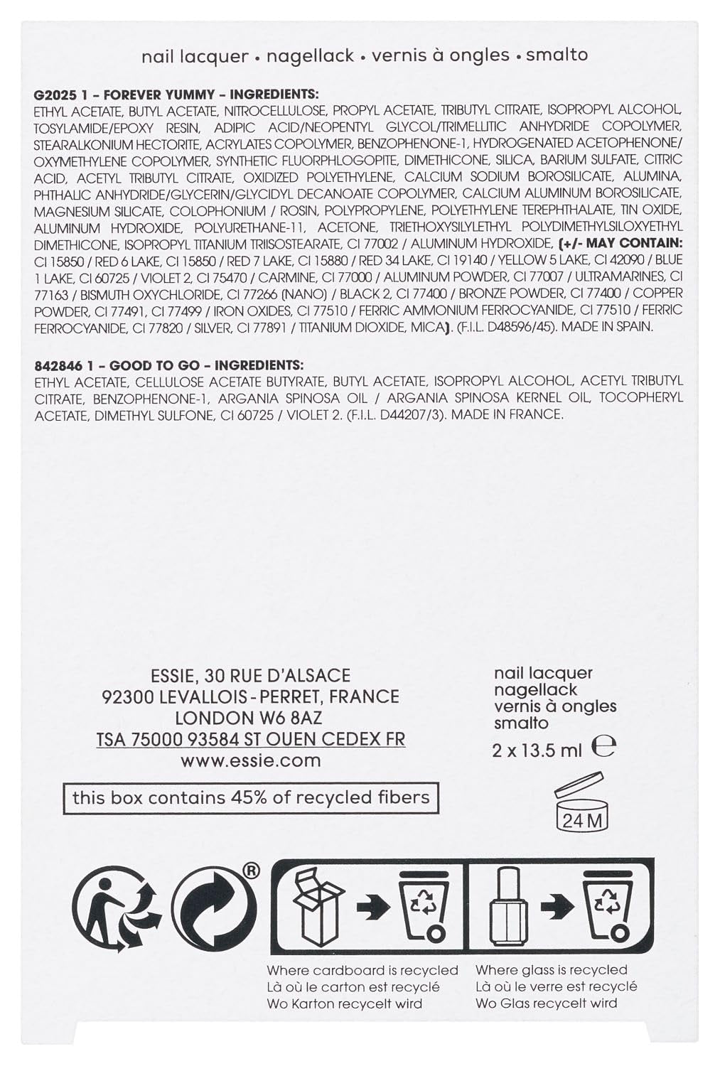MAYBELLINE Essie Thanks Zestaw upominkowy z lakierem do paznokci, 27 ml