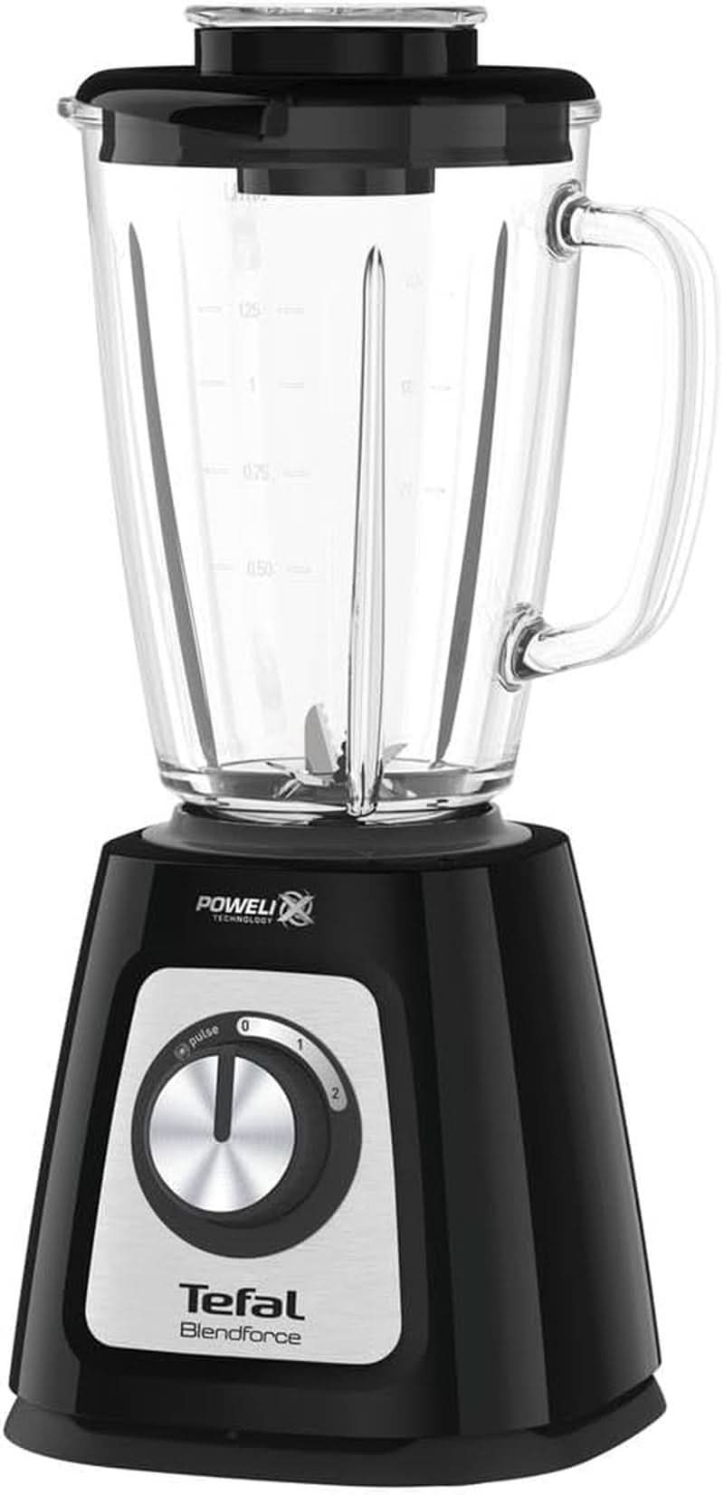 Tefal BL435831 BL4358 Mikser stojący, szklany, 1,75 litra, Schwarz Kitchen Naty Shop