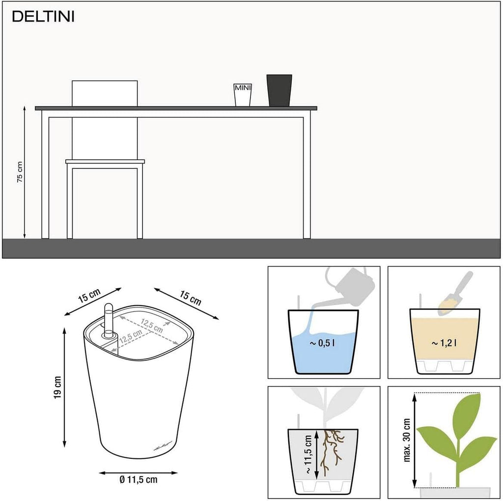 LECHUZA DELTINI alb lucios 14900