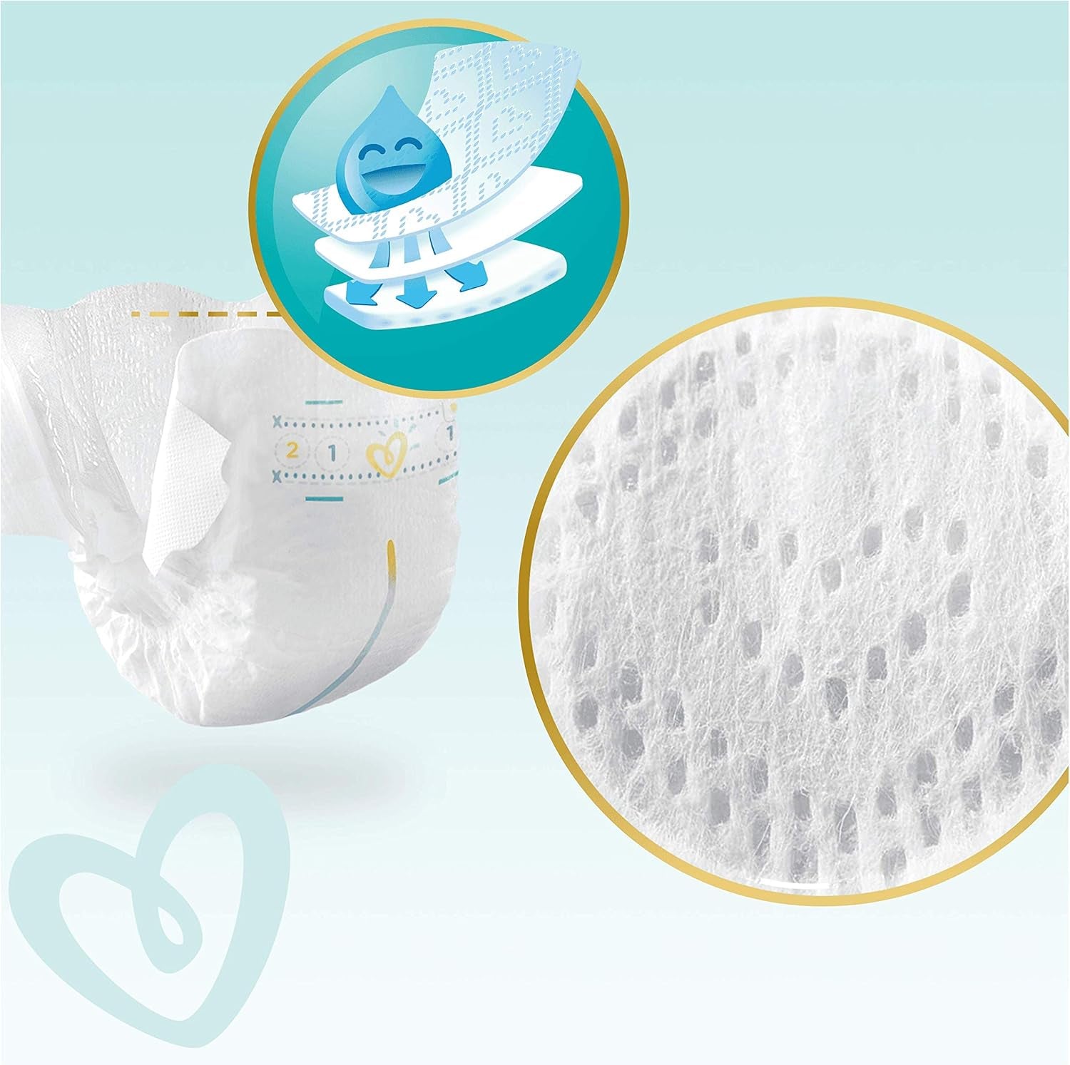 Pampers Premium Protection New Baby pieluchy, rozmiar 1 (noworodek), 22 sztuki