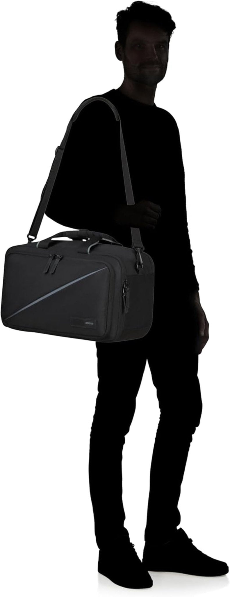 American Tourister Take2Cabin - Geantă de voiaj Ryanair 3-Way, 40 cm, 25 L, negru (negru) Bagaje și echipament de călătorie Naty Shop