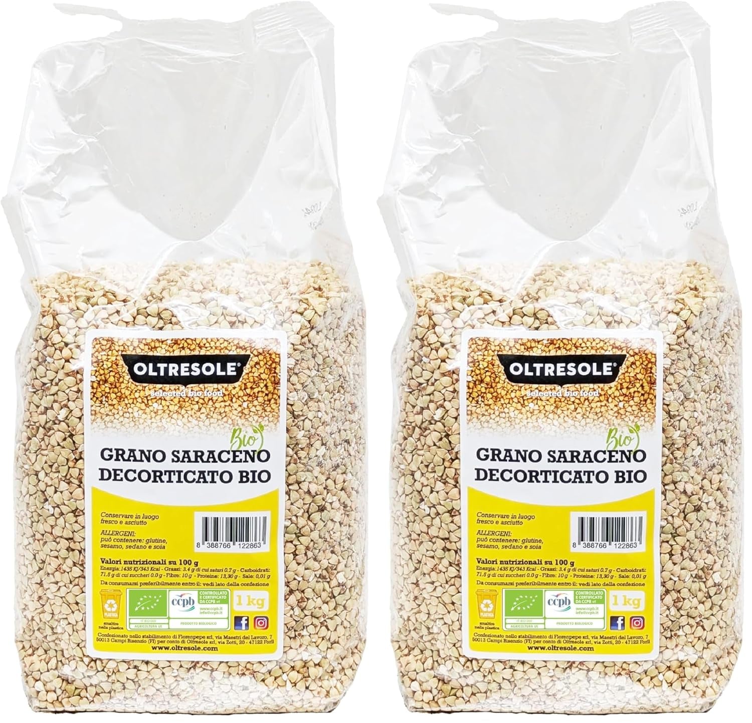 - Organiczny Buchweizen geschält 5 Kg - Getreide, nicht wärmebehandelt, aus biologischem Anbau, pakiet wygody