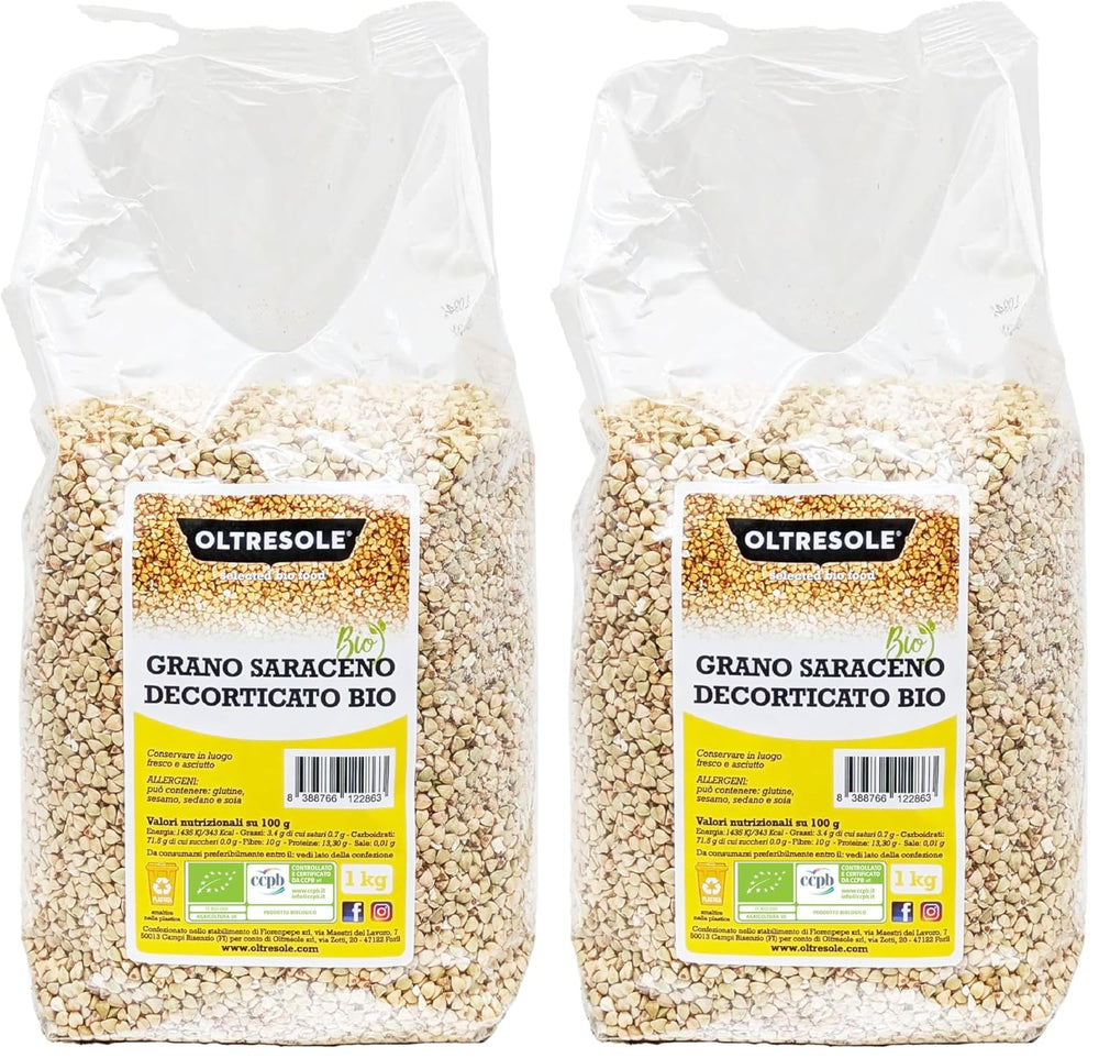 - Organiczny Buchweizen geschält 5 Kg - Getreide, nicht wärmebehandelt, aus biologischem Anbau, pakiet wygody